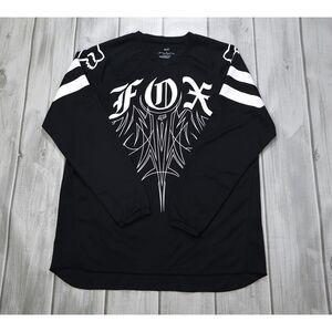 Fox Racing Motocross Jersey Shirt Black and White Moto Men's Size XL Style 02402
